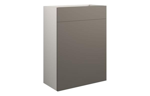 Clarence 600mm Standard WC Unit - Matt Stone (Grey Cab)